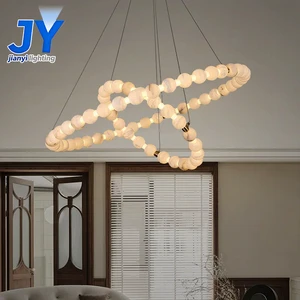 Luxurious Modern Design Soft Warm White Light Customized Pendant Lamp Villa Bedroom Stainless Steel Chandeliers