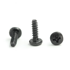 OEM Factory Customized M1.4 M4 Pan Cross Torx Head Countersunk Black Self Tapping Thread Forming Pt Screw For Plastic Metal Wood