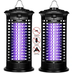 3Pcs Portable Electric Mosquito Killer Lamp LED Bug Zapper - Waterproof Fly Trap for Indoor Outdoor Camping Garden