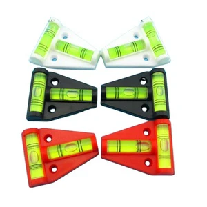 Industrial Grade Mini T-Type Triangular Level, Two-Vial Bubble Level, ABS Construction, 0.057 High Precision Measuring Tool