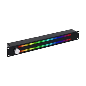 GGDX LED64X2 Music Spectrum Display Rhythm Light VU Meter Supports Voice Control Line Input Modes