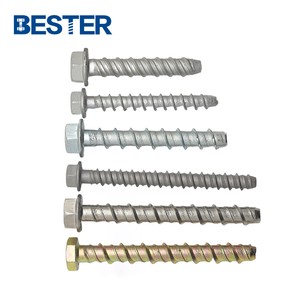 M8 M10 M12 Hex Flange Head Thunder Masonry Self Tapping Concrete Screw Bolt Concrete Anchor