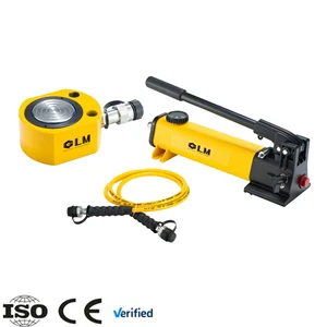 Wholesale 5T Single Acting Ultra Low Height Hydraulic Cylinder and P142 Hand Pump