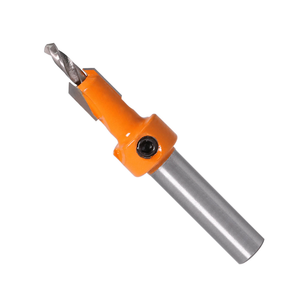 SUNJOY High-Speed Steel 3mm Diameter Countersink Drill Bit with 3-Year Warranty 50mm Length for Efficient Wood Hole Drilling