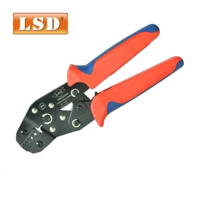 DN-05WF Copper & Carbon Steel 0.5-6mm2 20-10AWG Wire-end Ferrules Crimper Hand Crimping Plier with Soft Grip Handle
