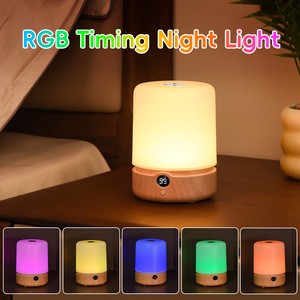 Trending Products 2026 Smart Usb Rechargeable Rgb Color Changing Touch Sensor Led Night Lights For Bedroom Bedside Table