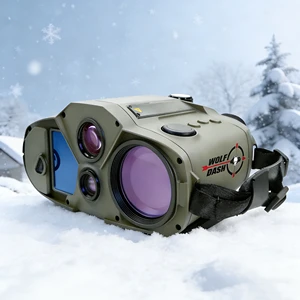 Ultra Long Distance Beyond 12km Multifunctional Cooled Thermal Camera Binoculars With Laser Range Finder And Laser Pointer