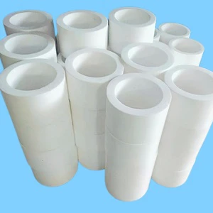 Precision Custom CNC Machining PTFE Bushing Flanged Sleeve Bearing With Custom OD ID Thickness
