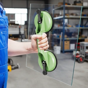 Heavy Duty Double-Jaw Suction Cup 120kg Max Capacity Industrial Grade ABS Double Head Manual Vacuum Car Glass Suction Cup