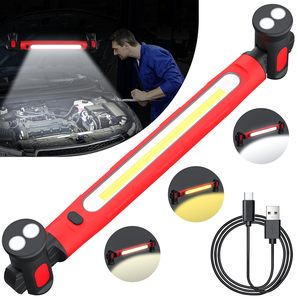 Cob Under Hood Work Light Usb Rechargeable Car Repair Underhood Light Magnetic Work Lamp Led Auto Tool Light