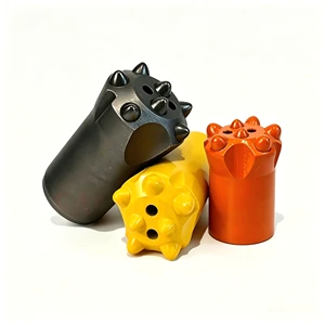 Conical Taper Button Drill Bit 32-46mm High Manganese Steel Forged Drilling Tool for Coal Mining