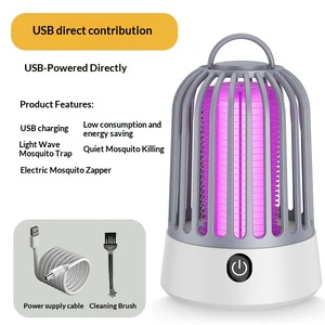 USB Rechargeable Electric Shock Mosquito Killer Lamp Model MWD-03 for Household Indoor and Outdoor Wall-mounted Use