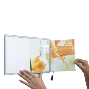 Luminous Ordering Price List Ultra-Thin Aluminum Anodized Billboard Wall Mounted Square LED Light Box for Outdoor Advertising