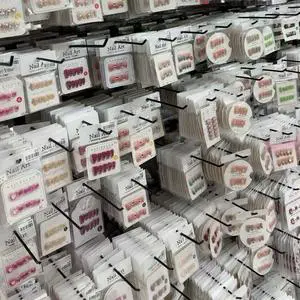 Manual Press on Nail Factory Wholesale Random Designs of 10 Pieces of High-quality Handmade Nails.