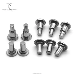 Customizable High Quality Aluminium/Stainless Steel Flat Head Step Rivets Shoulder Fastener Hardware for Machinery Parts