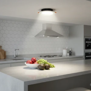 LED Downlight Dimmable IP33 CRI90 10w For Hotel Commercial High Efficiency Aluminum Cutout 95mm 20w 30w Indoor Recessed Smd 120