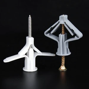 Steel Aircraft Expansion Tube Gypsum Board Plastic Expansion Bolt Butterfly Shaped Hollow Brick Expansion Screw