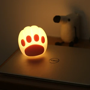 Rechargeable LED Bear Cat Pat Lamp Portable Silicone Lamps Sleep Adjustable Brightness Night Light