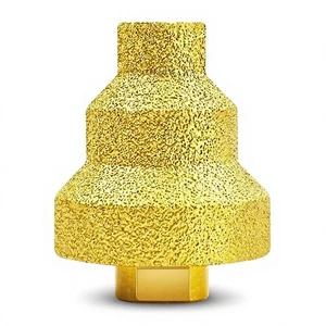 Pagoda Brazed Tower Drill Bit Three-Step Reamer Diamond Chamfering Trimming Angle Grinder Tile Stone Hole Opening Model
