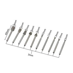 High Quality Tungsten Carbide Rotary Burr Cnc Engraving Bit Set for Grinding