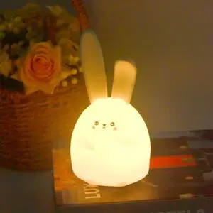 High Quality USB Recharge Touch Control Bunny LED Lamp Touch Table Lamp Cute Animal Kids Night Light Children Bedside Lamp