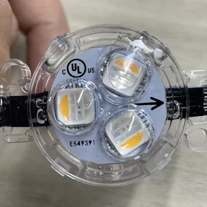 IP67 30mm RGBW 500ft Outdoor Permanent Smart Point Lights 12V With Music Sync Voice Control For House Eave Decoration