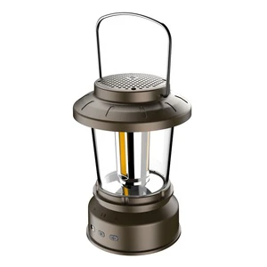2026 New Multifunctional Waterproof Outdoor Camping Lantern with Handle LED Light With BT Speaker Function