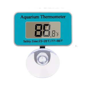 Diving Thermometer Aquarium Thermometer Fish Tank Electronic Digital Display Suction Cup Multi-function Waterproof Thermometer