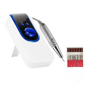 High Efficiency Portable Low Noise Safety Protection 50W 30000 RPM Home Use Electric Nail Grinder Plastic Pen Shape