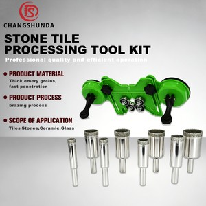 Good Quality 8-22mm Drill Guide Diamond Drill Bit Suction Cup Guide Adjustable Hole Opener Hole Saw Drill Bit Set