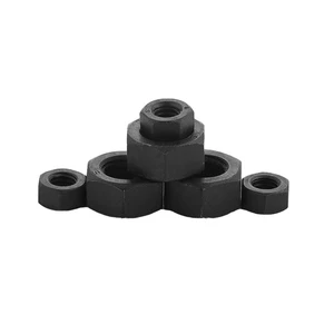 High Strength Blackened Hex Nuts for Mining Factory Direct Wholesale National Standard 81012 Thickened Nuts Stock