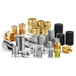 Customized Stainless Steel Brass and Carbon Steel Self Tapping Thread Insert Nuts and Helicoil Threaded Bushing