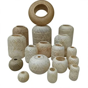 Wholesale Chinese-Style Woven Lanterns Triangular Hole Spring Festival Decorative Lighting Country Cottage Style Direct Factory