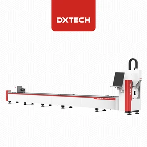 Hot Sale Double Chuck Fiber Laser Tube Cutting Machine Cheap For 6m Laser Square Tube Cutter