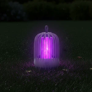 Hanging Loop Electric Shock Bug Zapper USB Rechargeable IP65 Mosquito Killer Fly Catcher Trap for Indoor Garden & Hotel Use