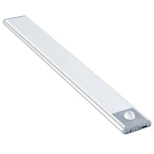 Modern Minimalist Human-sensing Ambient LED Cabinet Lights Rechargeable Warm/White Light Self-adhesive for Cabinets Cabinets