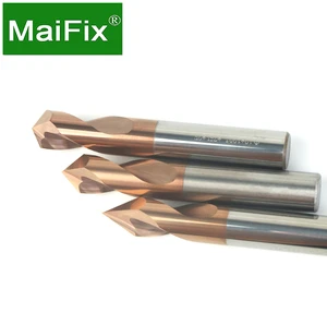 Maifix HRC58 WGDDZ 3mm 4mm 5mm Machining Hole Tungsten Carbide Steel Point Spot Drill Bit Coated Chamfering Tools