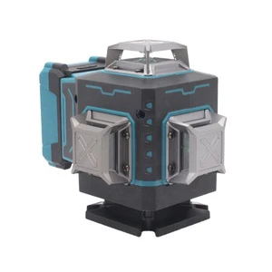 JSPERFECT 4 In 1 360 Degree Green Light Laser Level 360 Laser Leveller With Plastic Box