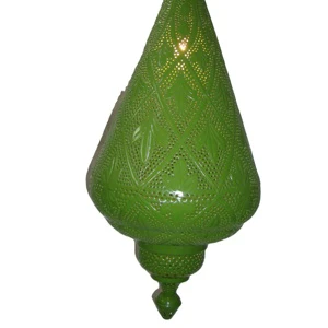Certified Premium Moroccan Iron Lamps Multi-Color Gold Finish Premium Fittings Glass Lighting Chandeliers Pendant Lights