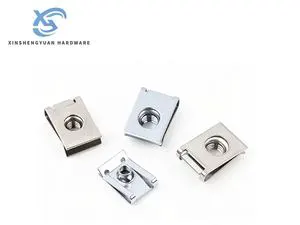 M4 M5 M6 M8 Carbon Steel U Clip Nut Zinc Plated Hex Head Spring Clip Lock Nuts Galvanized Stainless Steel Spot Goods