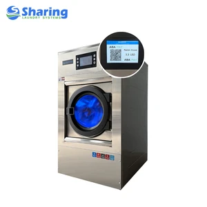 Hotel Use Electric Fully Automatic Washer Extractor 20kg Stainless Steel Industrial Washer with Self-Cleaning