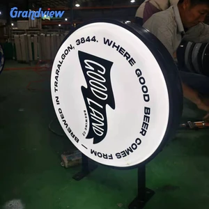 City Street Publicity Solar Energy Outdoor Advertising Led Lit Standing Light Box