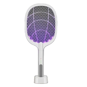 Household Mosquito Killing Tools Insect Zapper Paddle Double Switch Charging Electric Fly Swatter