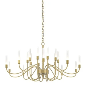 Home Living Room Hanging Tree Branch Led Lamp Lighting House Iron Candle Two Tier Large Brass Chandeliers