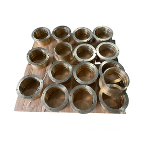 Custom Brass ZCuZn38Pb2Mn2 Threaded Flange Bushing CNC Machined for Industrial Pipes