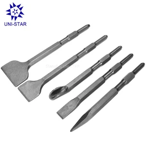 Wear-Resistant SDS PLUS/SDS MAX/HEX Hammer Drill Chisel Bits Wide Flat Point Scaling Chisels Tool For Concrete Brick Wall Rock