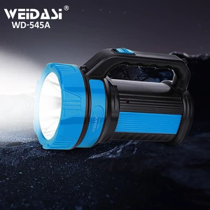 Outdoor Working Professional Battery Led Handheld Searchlight Led with Side Lamp for Camping