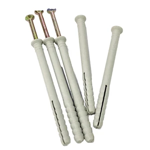Factory's Nailin Anchor Hot Selling Zinc-Plated High Quality Nylon Plastic Anchor Screws ISO DIN Industry Wall Plug Dowels 25
