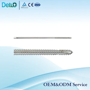 Medical Self-Tapping Self-Drilling Bone Screws Half Pin for Orthopedic External Fixation System Surgical Implants CE ISO SS/Ti