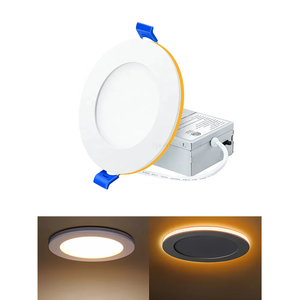 ETL Slim Adjustable Potlight Night Light Commercial Flat Recessed Celling Lighting For USA Canada Panel Light With Night Light